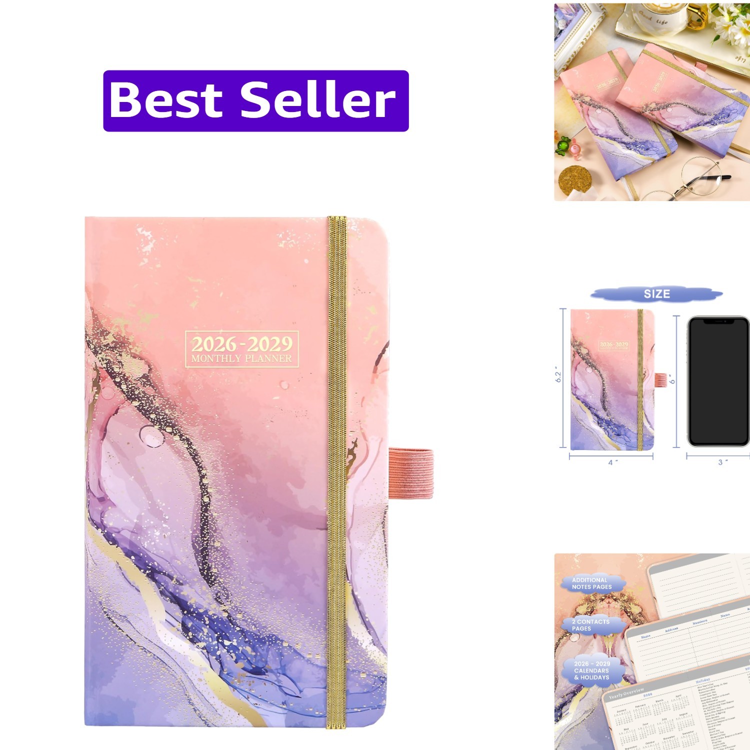 2026-2029 Pocket Planner/Calendar, 3  Monthly Planner 2026-2029, Jul. 2026 - ...