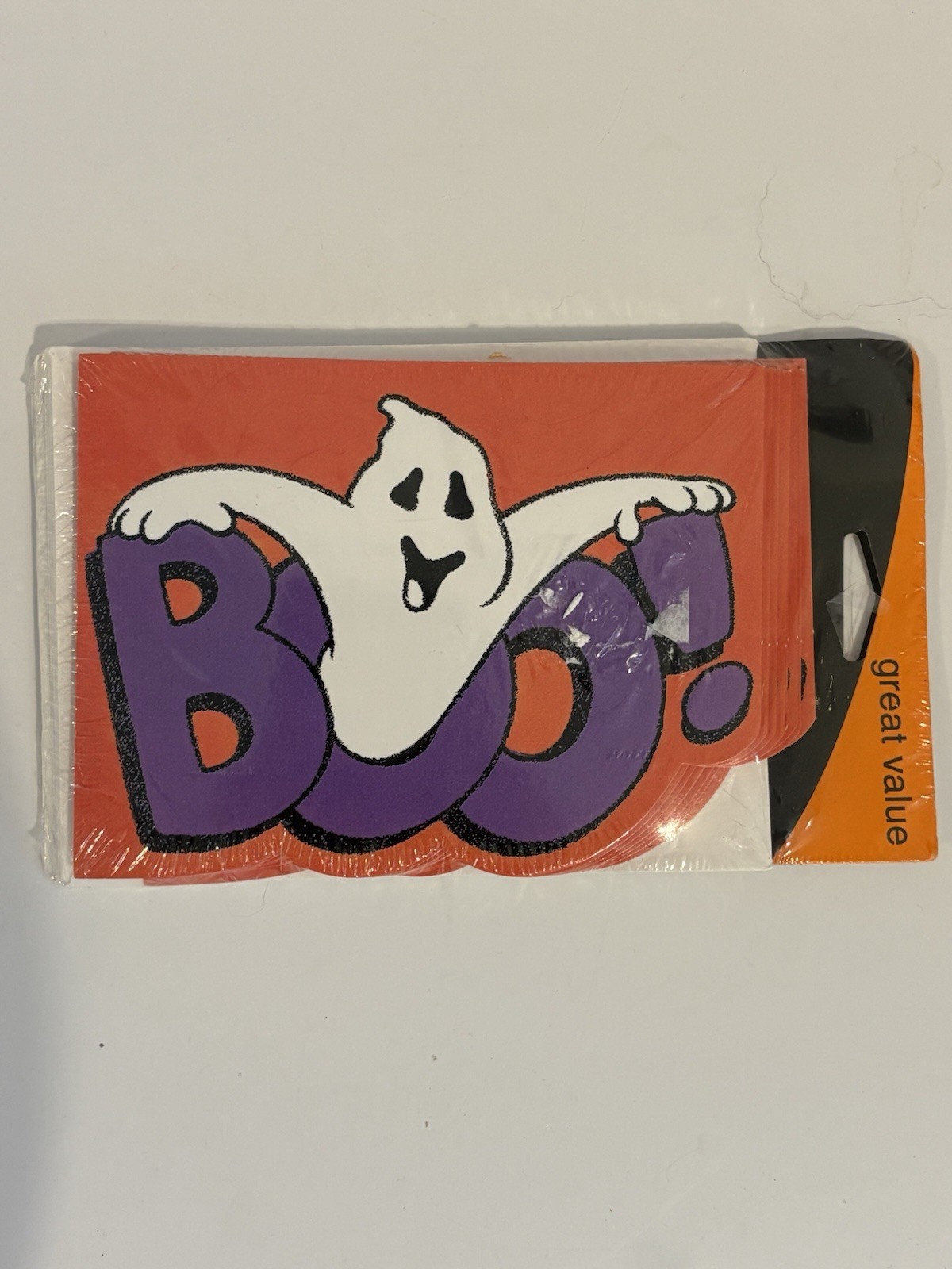 Vintage American Greetings Halloween Cards BOO Ghost 8 Ct Sealed Made in USA