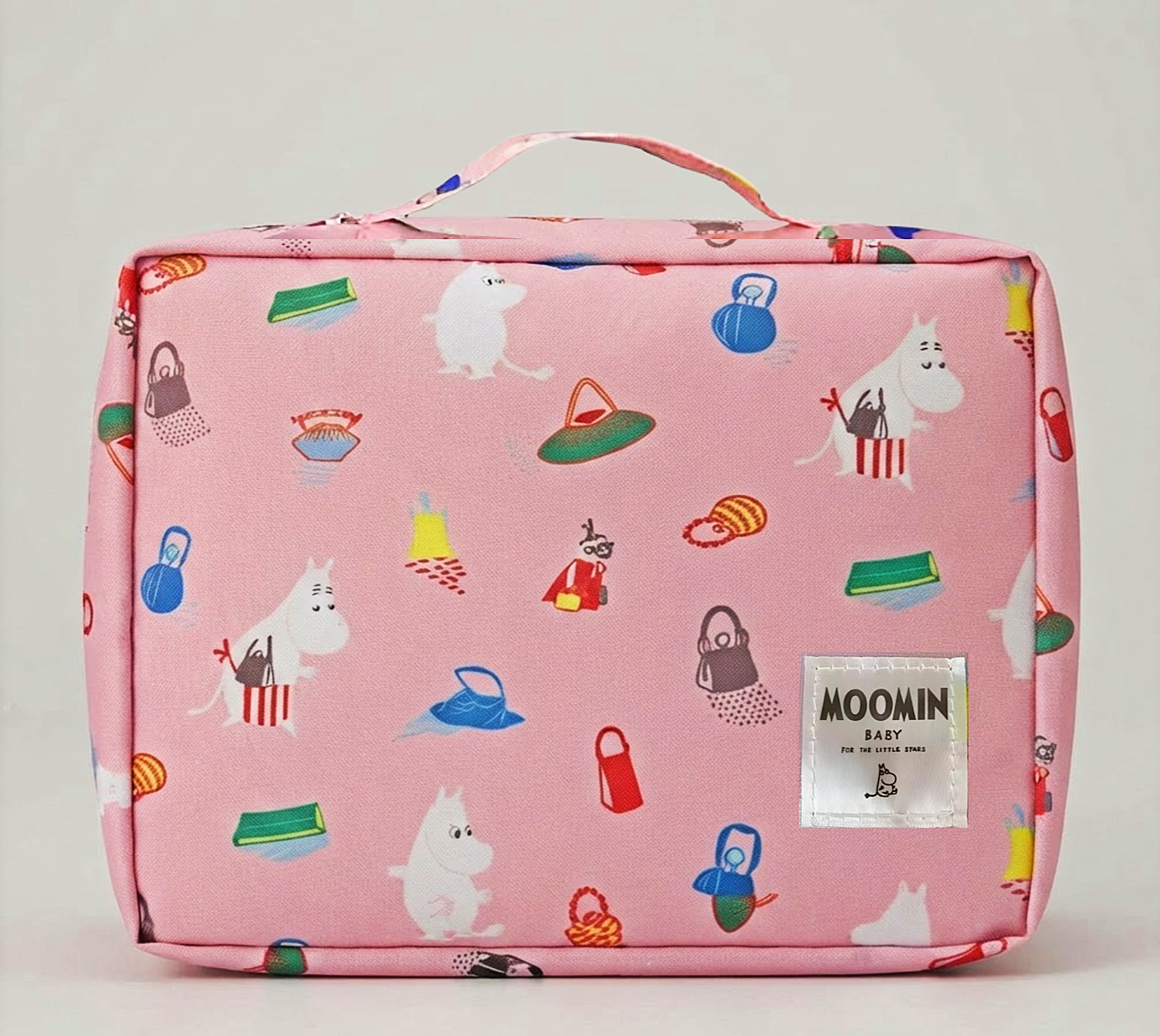 Moomin Characters Travel Bag Zip-Around Toiletry Clothing Storage Case Organizer