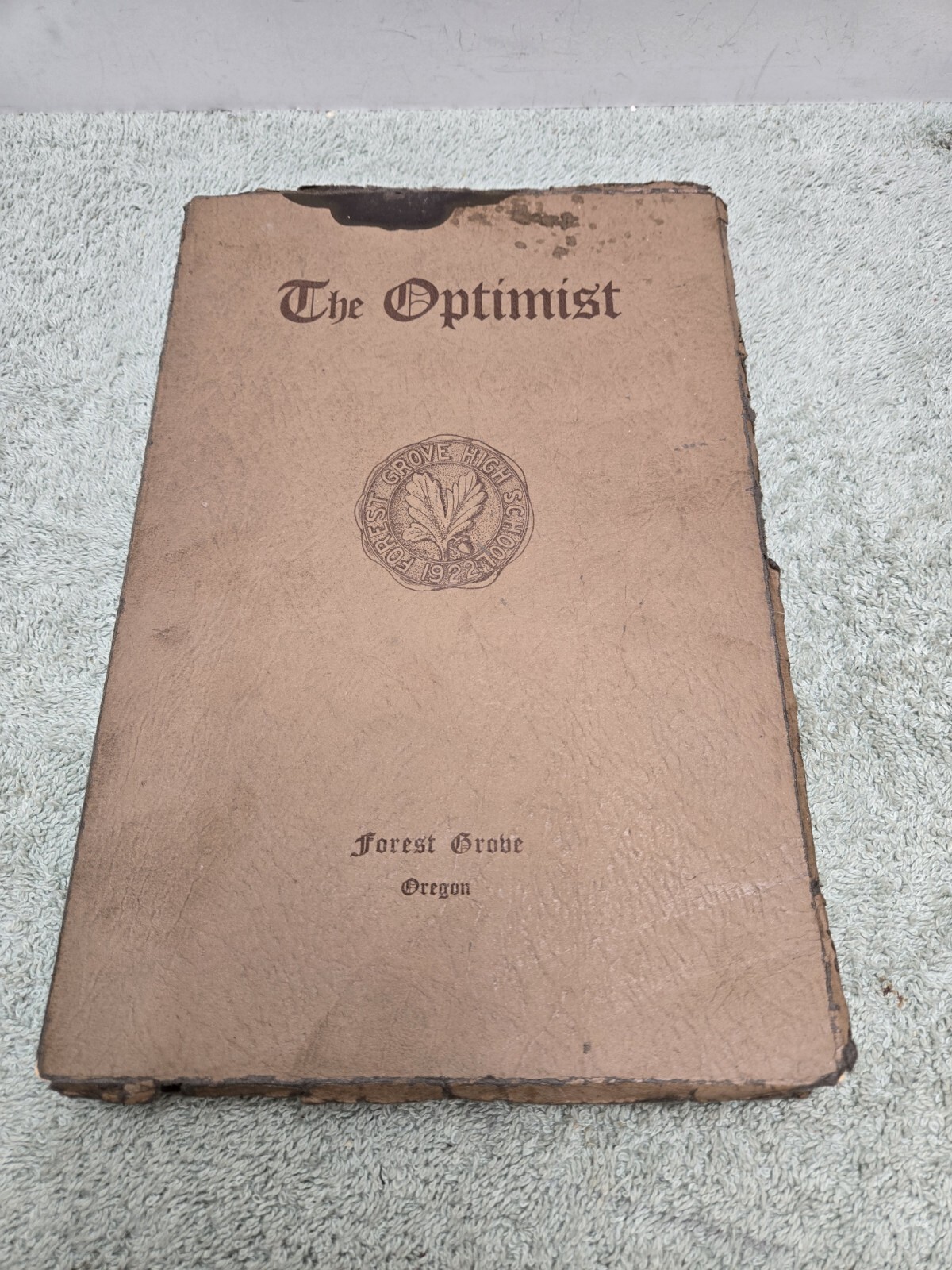The Optimist 1922 Forest grove High School, Forest Grove Oregon