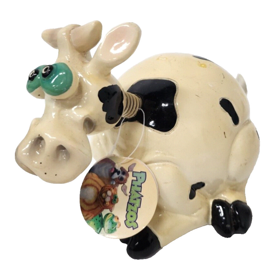 Vintage Exhart Phatzos Cow Wobbler Bobblehead Figurine Tim Twinkler Collection