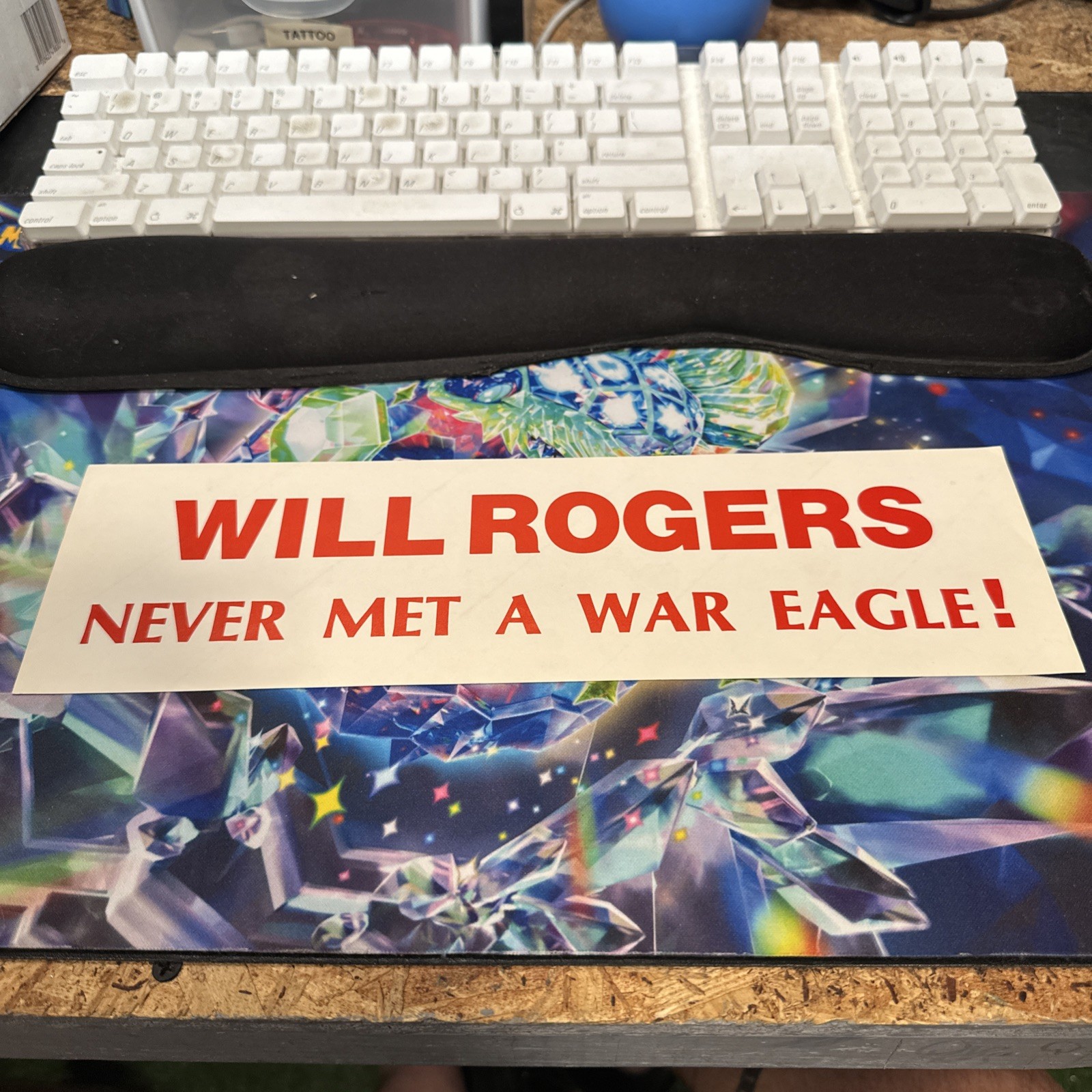 Vintage Alabama Crimson Tide Bumper Sticker Will Rogers War Eagle Smack Talk