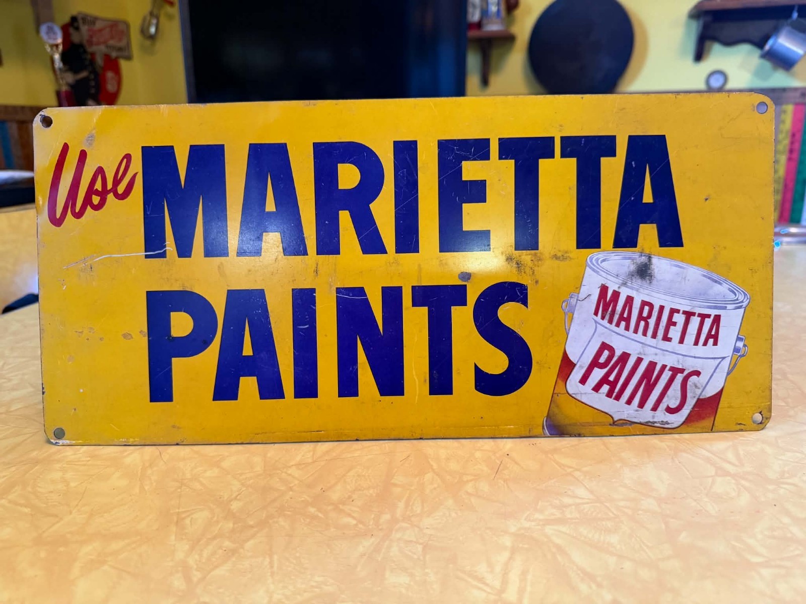 Vintage Marietta Paints Sign 