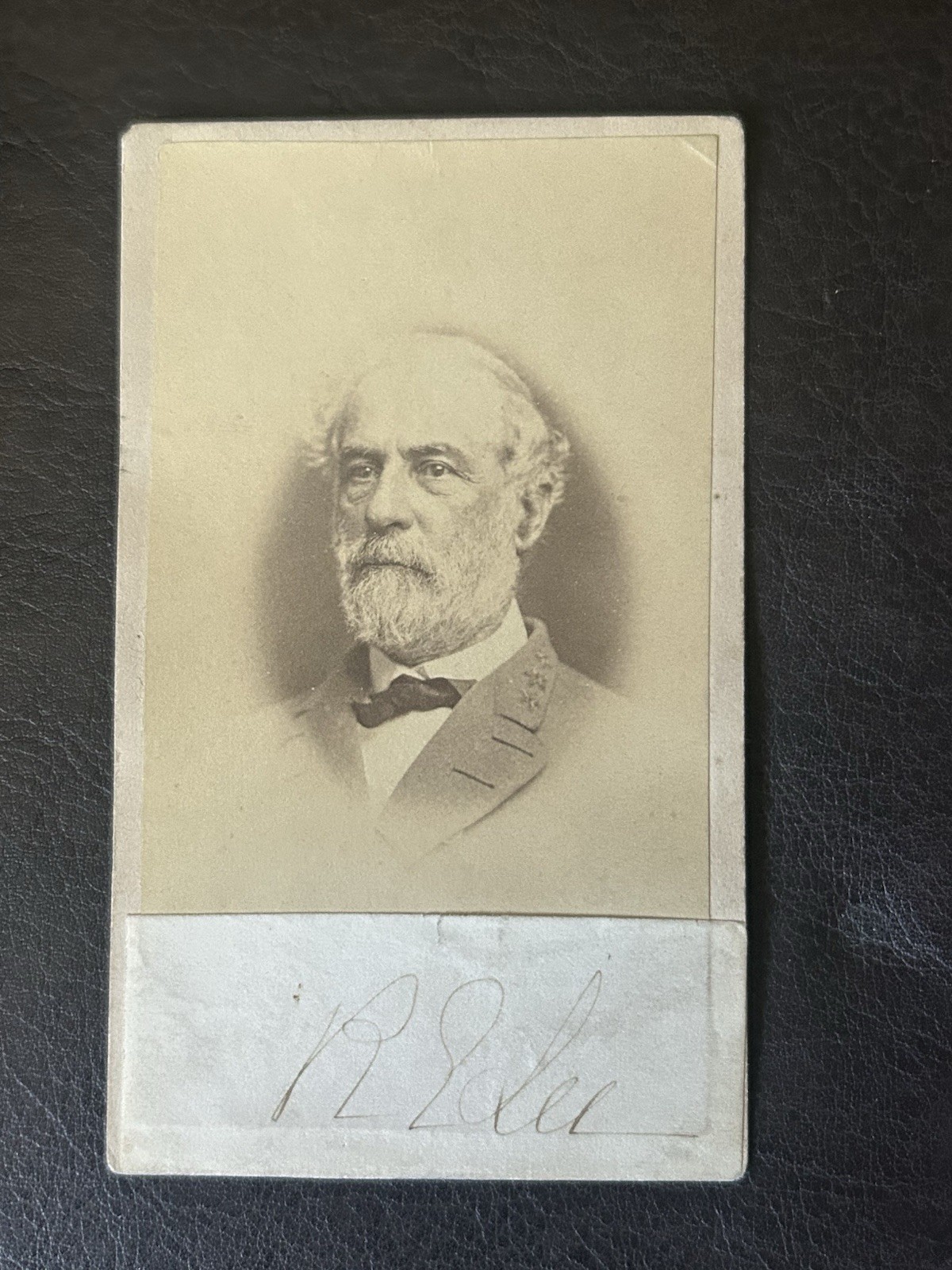 Robert E. Lee Autographed Cut CDV Photograph 