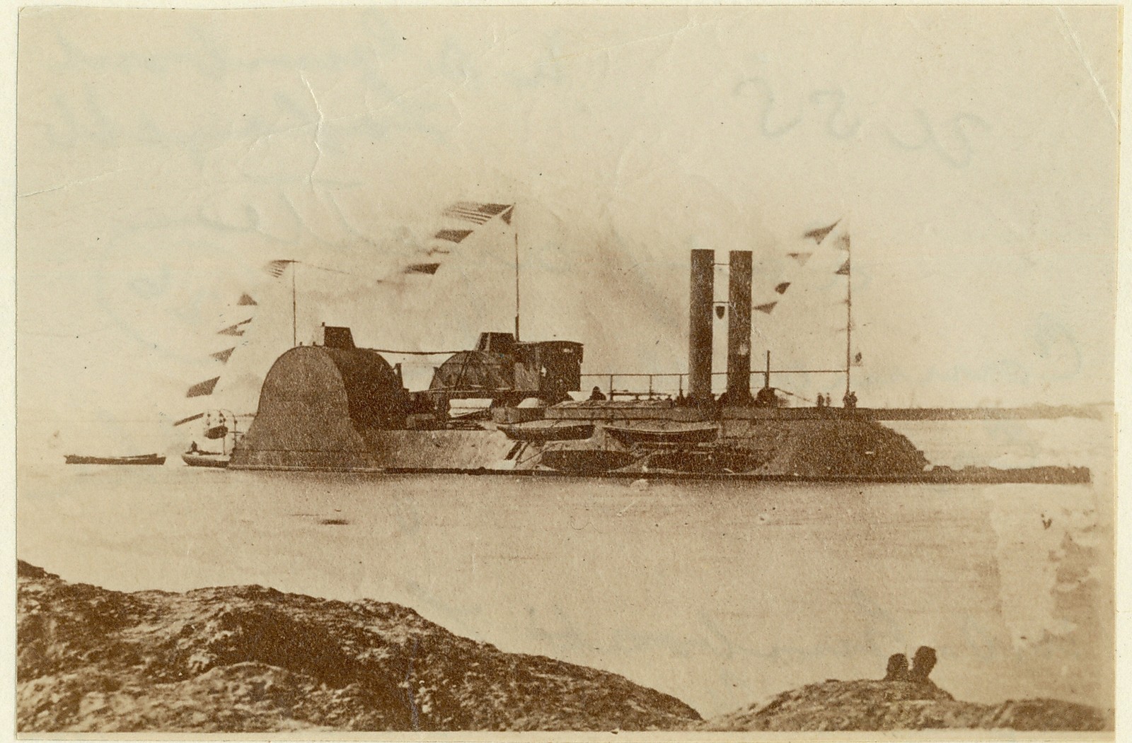 USS Cairo Ironclad Gunboat 1862 Vintage Civil War Photo Reprint