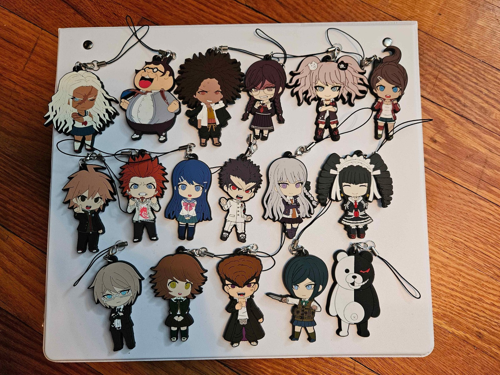 ENTIRE CAST Danganronpa Trigger Happy Havoc Mascot Charm Rubber Strap collection