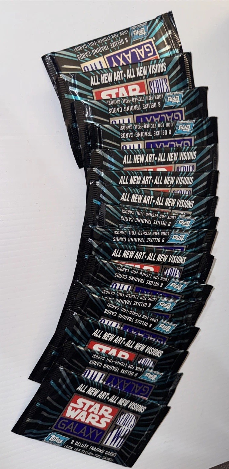1993 Topps Star Wars Galaxy Series 2 Sealed Trading Card Pack x 16 Packs 1993 Topps Star Wars Galaxy Series 2 Sealed Trading Card Pack x 16 Packs