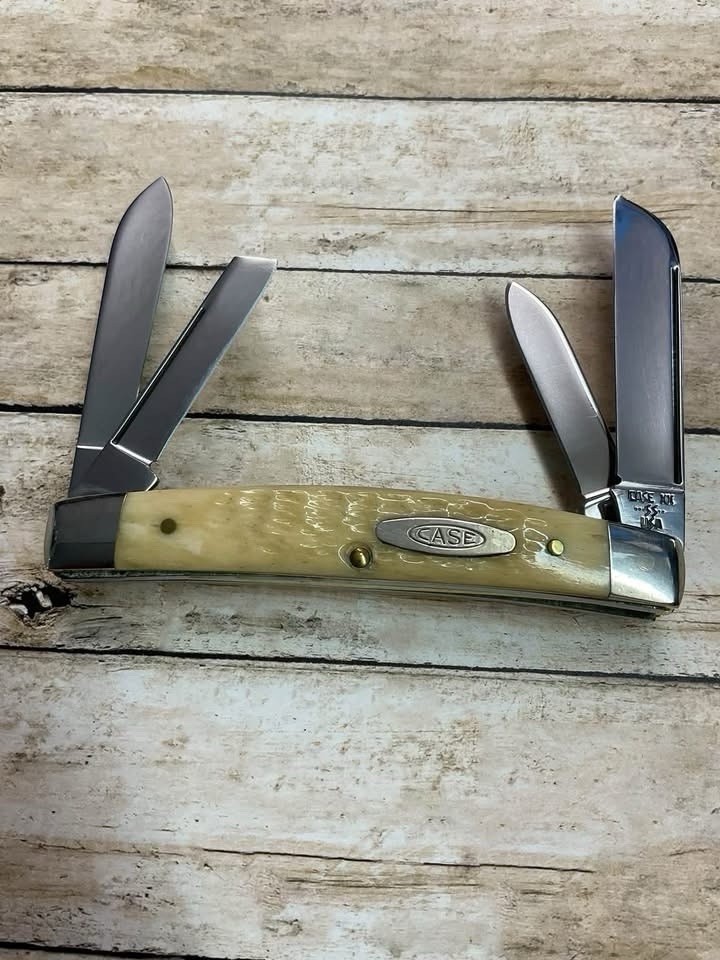Case XX 1985 White Rogers Bone 64052 Congress Knife Lot - INV