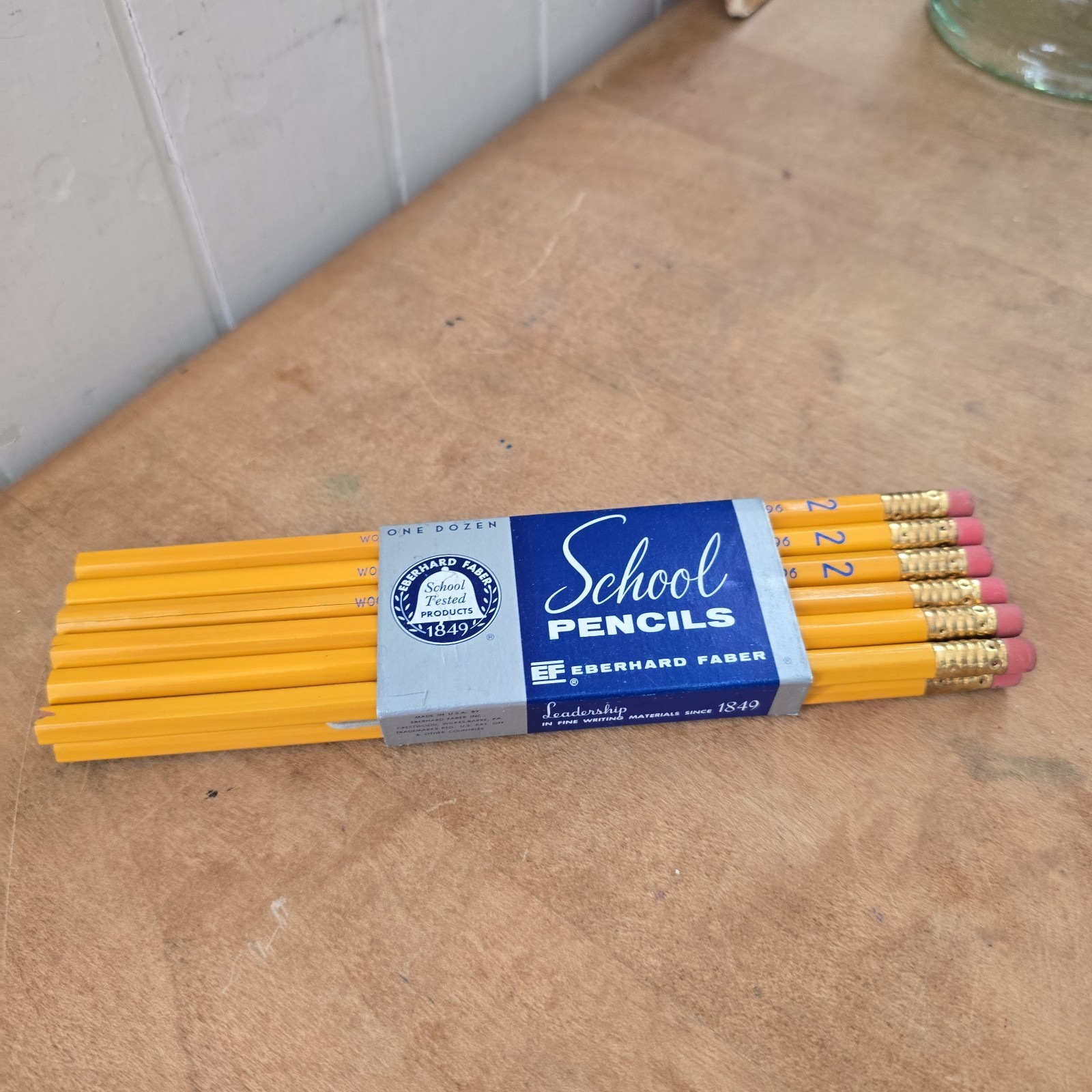 1 Dozen Eberhard Faber PRINCESS 1396 School Pencil #2 In Cardboard Sleeve NOS