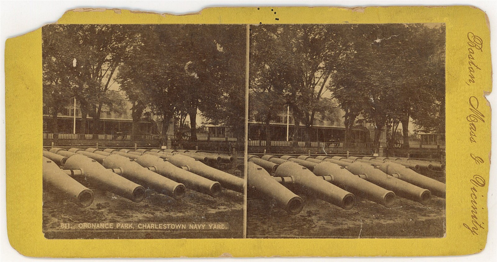 BOSTON SV - Charlestown - Navy Yard - Ordnance Park - 1880s