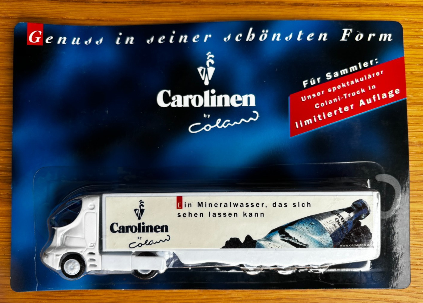 Caroline Luigi Colani Advertising Truck Truck HO 1:87 Original Packaging New Rare Collectible Model