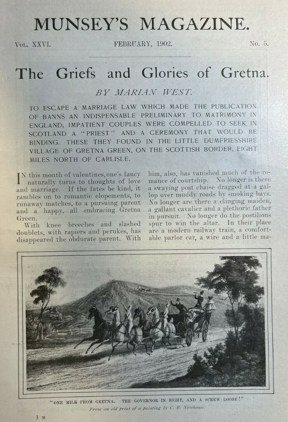 1901 Gretna Green Scotland illustrated 1901 Gretna Green Scotland illustrated