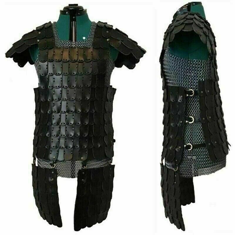 Medieval Viking Leather Armor Leather Lamellar Leather Breastplate Scale Armour