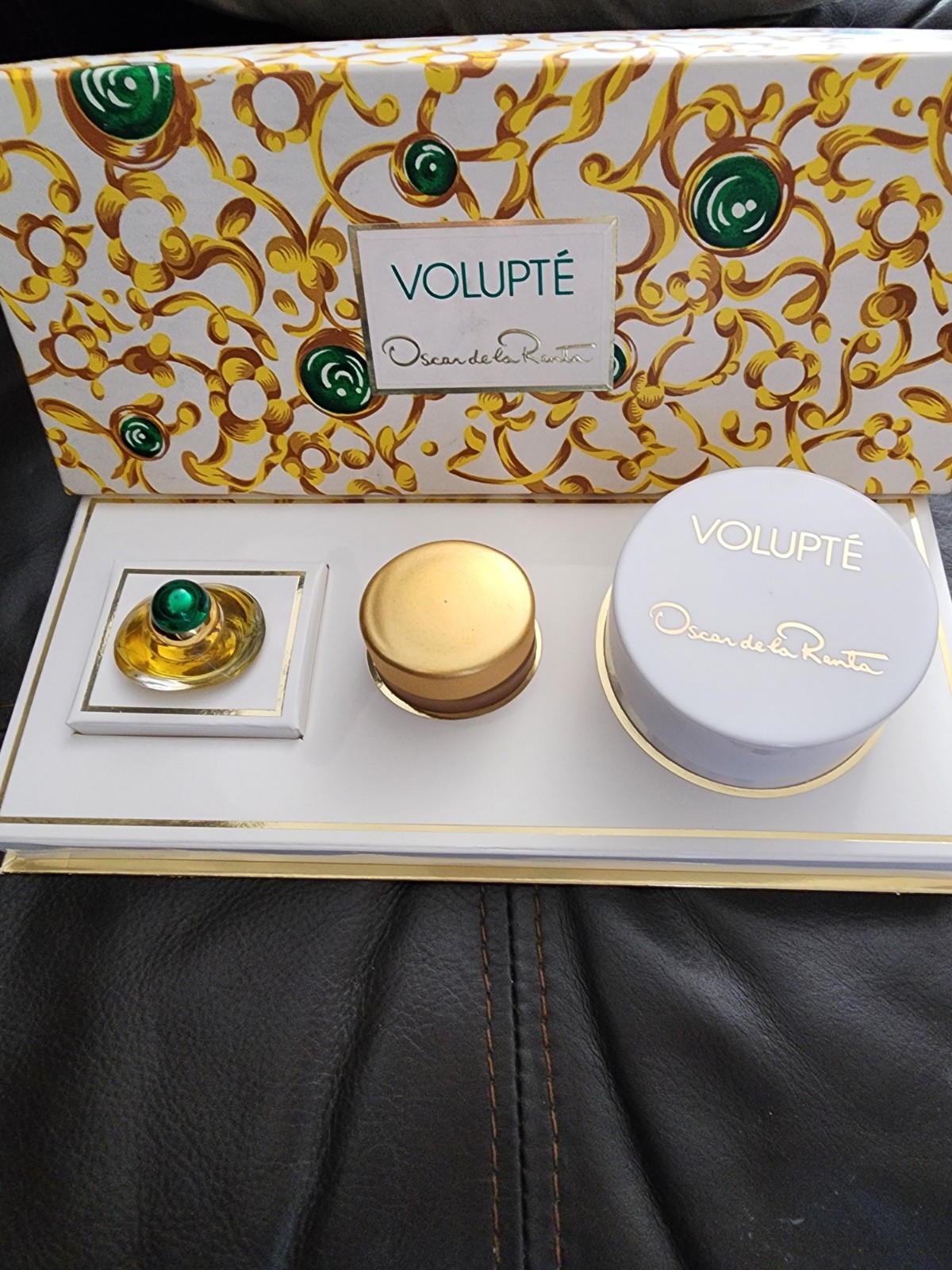 Vintage Volupte Oscar De La Renta 3pc Collectible Fragrance Box Set VTG 90s
