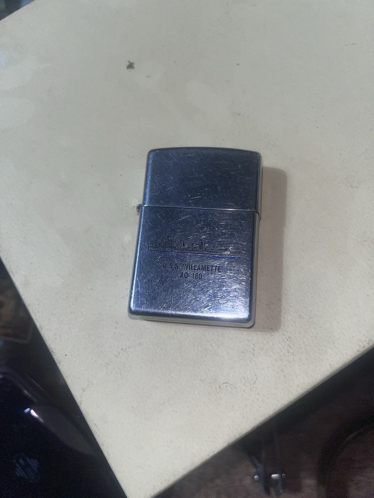 VTG Zippo  lighter USS Willamette (AO-180) US Navy Cimarron-class fleet oiler