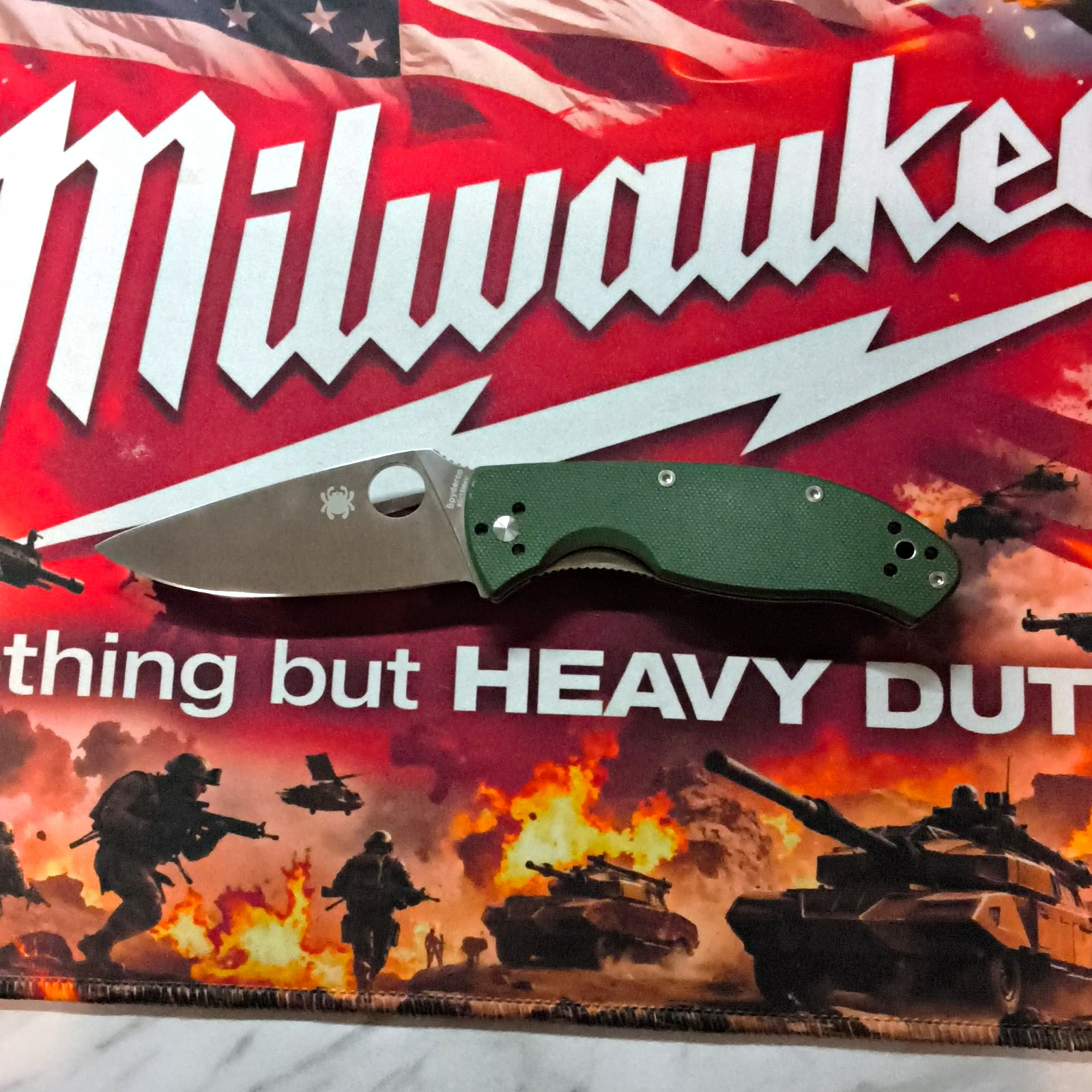 Spyderco Tenacious C122GPGR Pocketknife Manual Liner Plain SS G10 Clip Green Spyderco Tenacious C122GPGR Pocketknife Manual Liner Plain SS G10 Clip Green