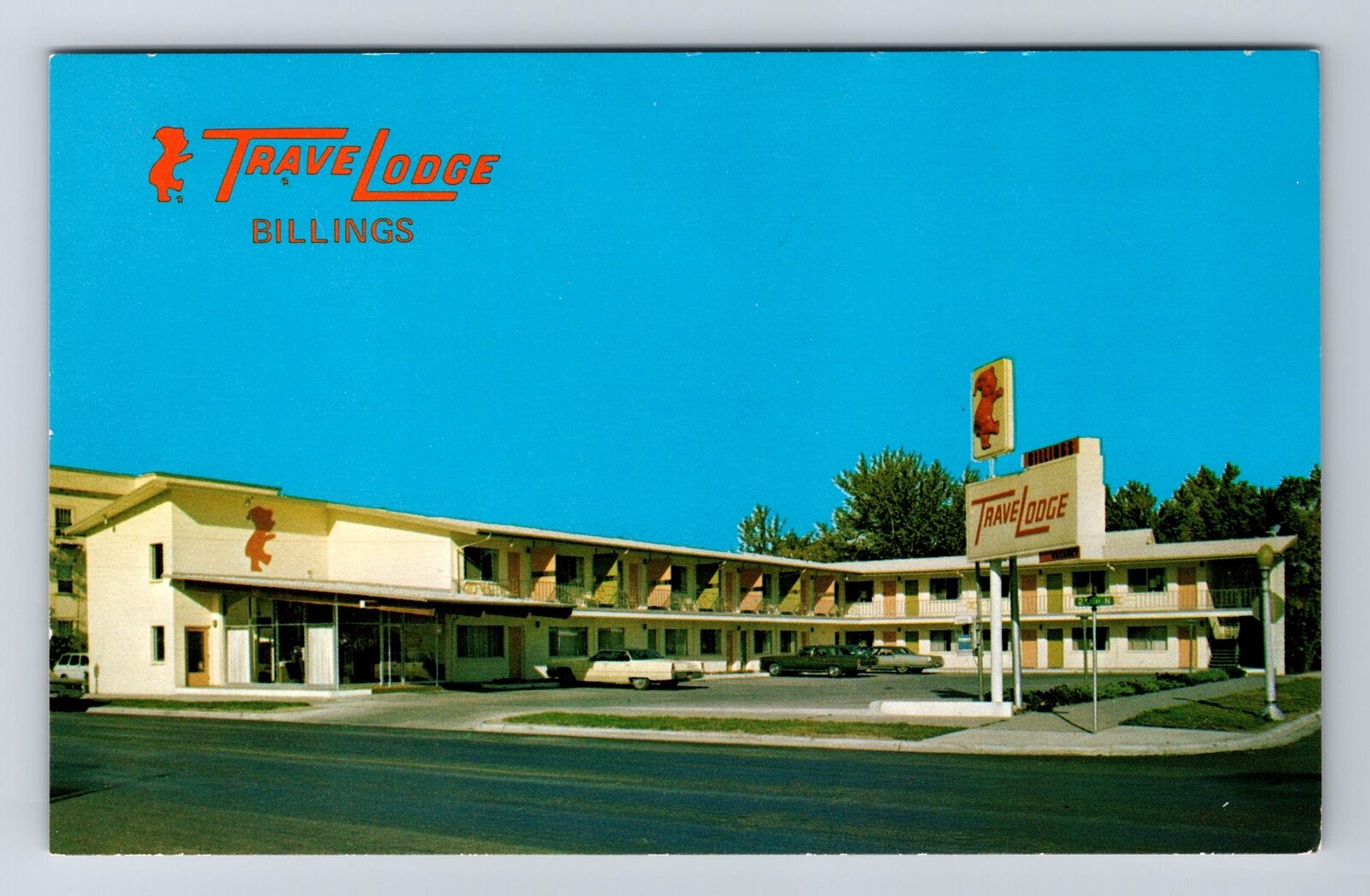 Billings MT-Montana, Travel Lodge Billings, Advertising Vintage Postcard
