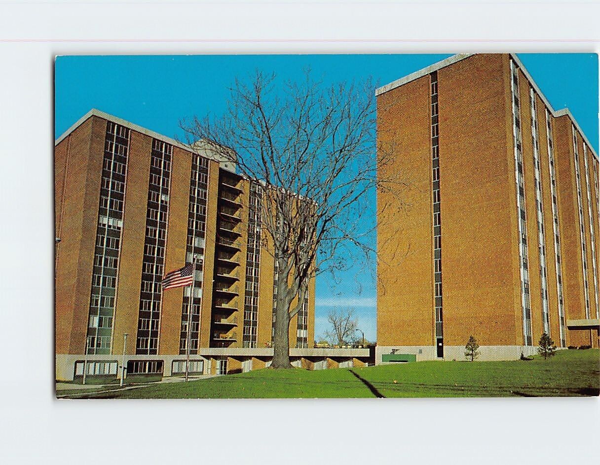 Postcard Wood Hill Housing Complex Bloomington Illinois USA