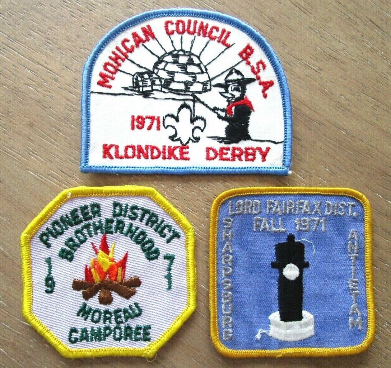 THREE Vintage Boy Scout  Patches -A24
