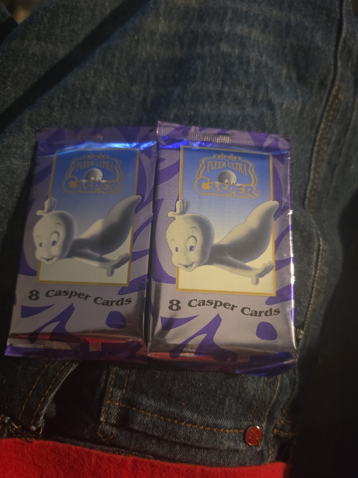 2x 1995 Fleer Ultra Casper The Friendly Ghost Movie Trading Card Packs - Sealed
