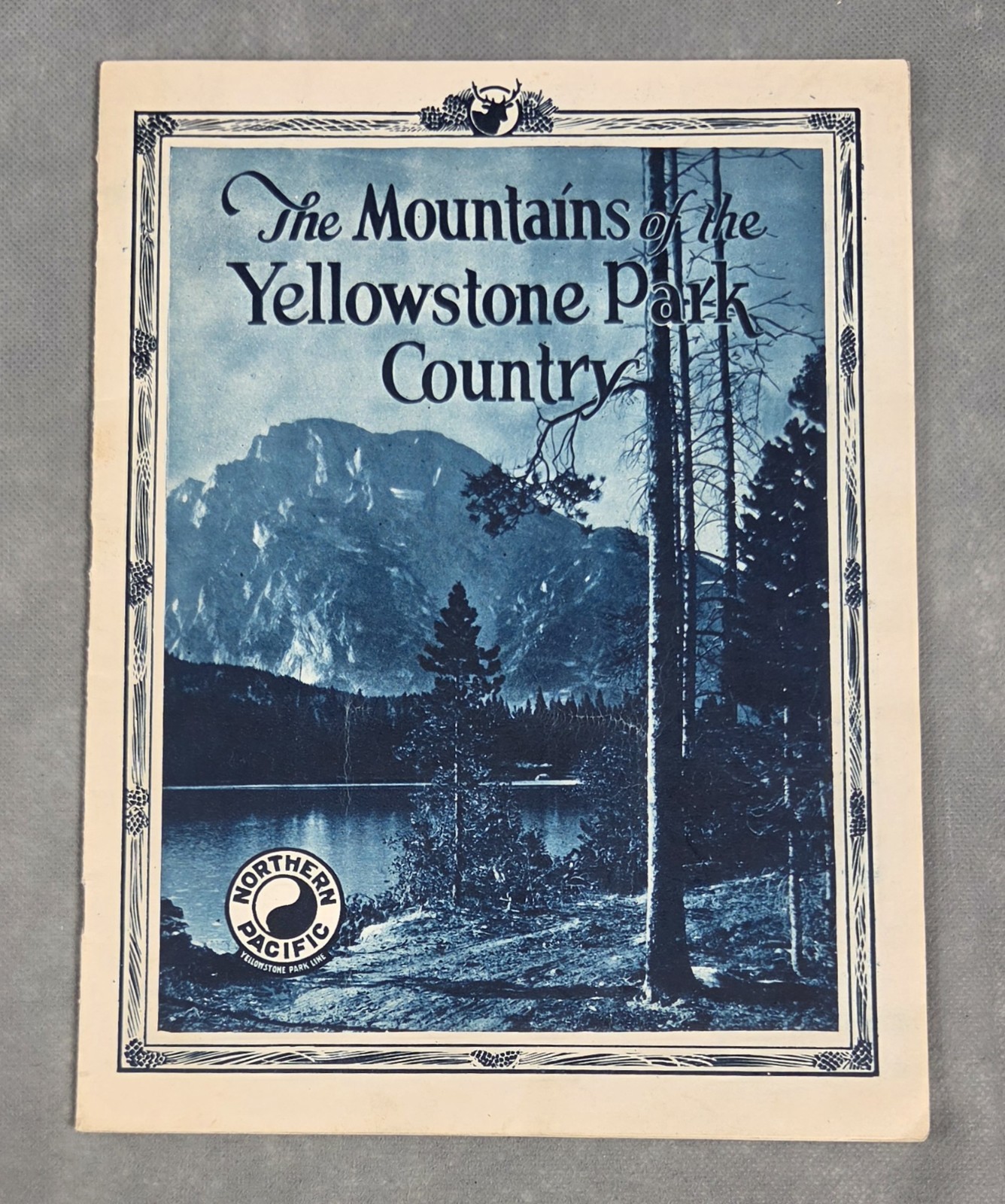 Vintage NORTHERN PACIFIC RAILWAY Brochure MOUNTAINS OF THE YELLOWSTONE PARK