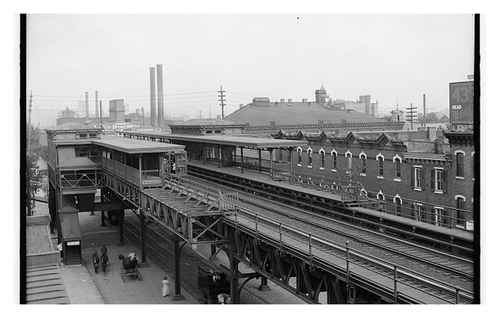 Philadelphia 36th Street Elevated Standard Postcard