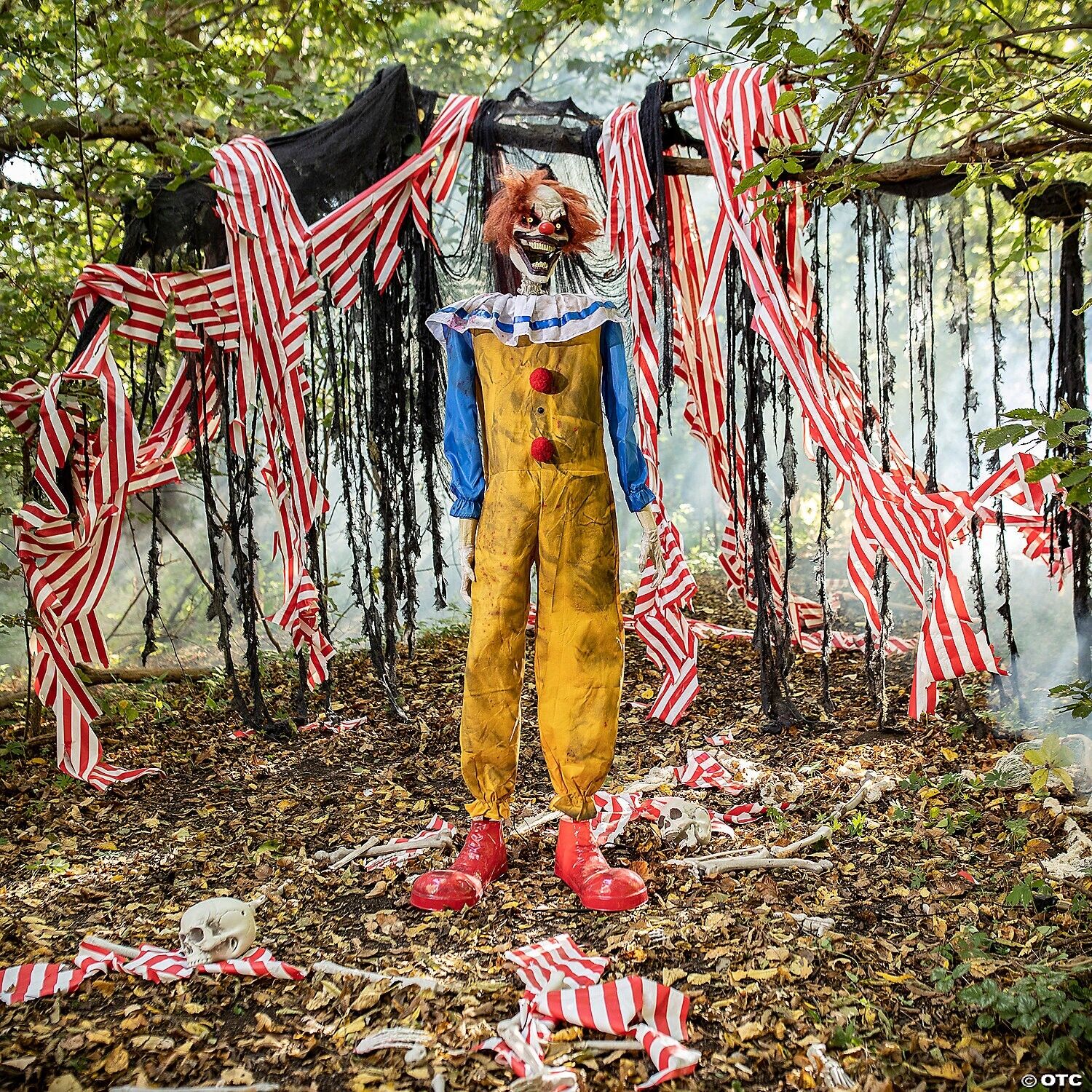 Halloween Animatronic 5' Circus Horror Twitching Clown Prop Seasonal Visions NEW