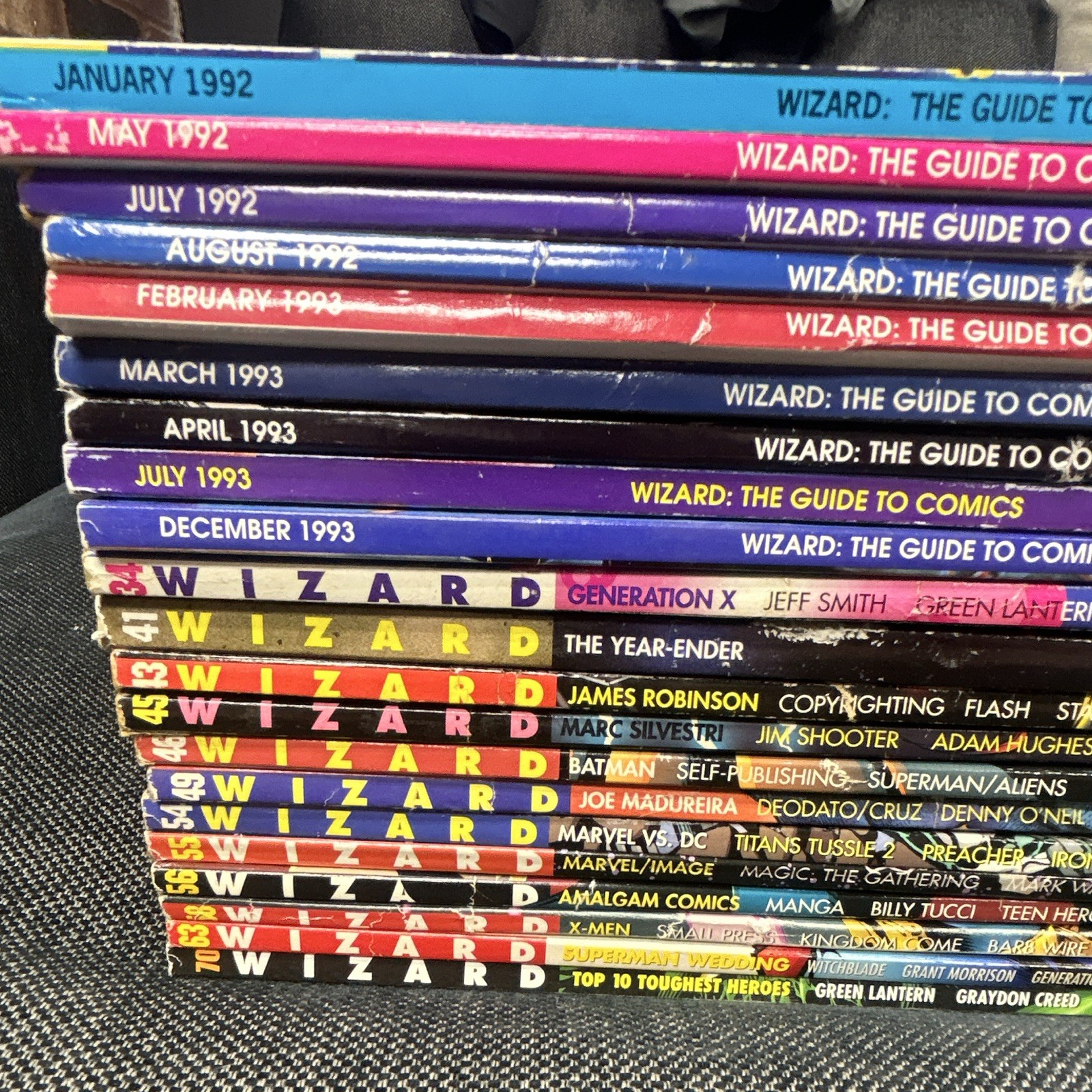 Vintage Wizard Magazine Lot25 Issues 1992-1997 Venom Spawn X Men Wolverine Super