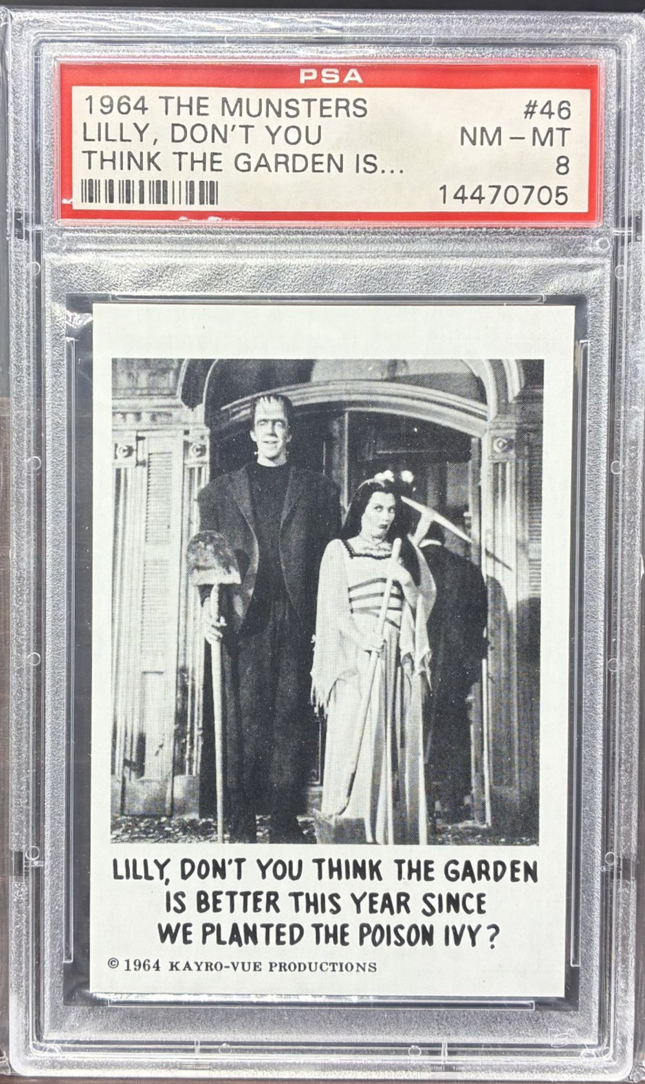1964 The Munsters Lily, Don\'t You Think The Garden Is... #46 - PSA 8 1964 The Munsters Lily, Don\'t You Think The Garden Is... #46 - PSA 8