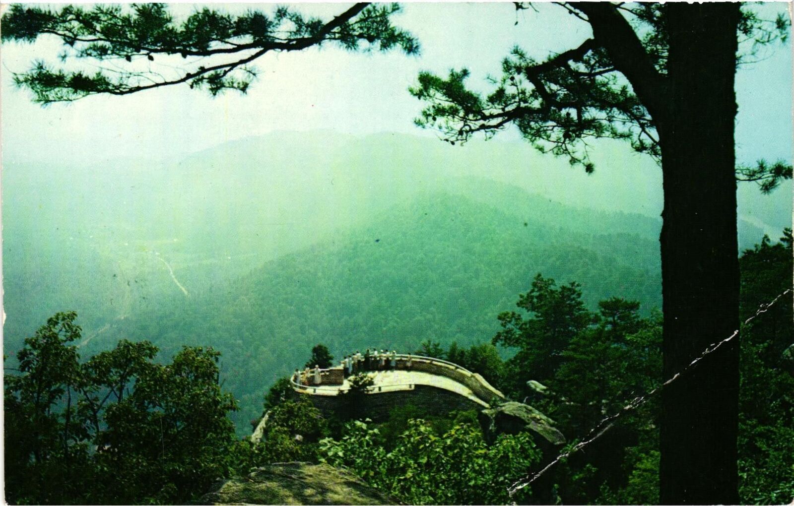 Vintage Postcard- Overlook Terrace,Pinnacle Cumberland Gap National His 1960s