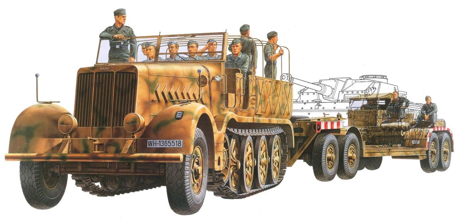 NEW Tamiya 135 Military Miniature Series No.246 German Army 18-ton Heavy