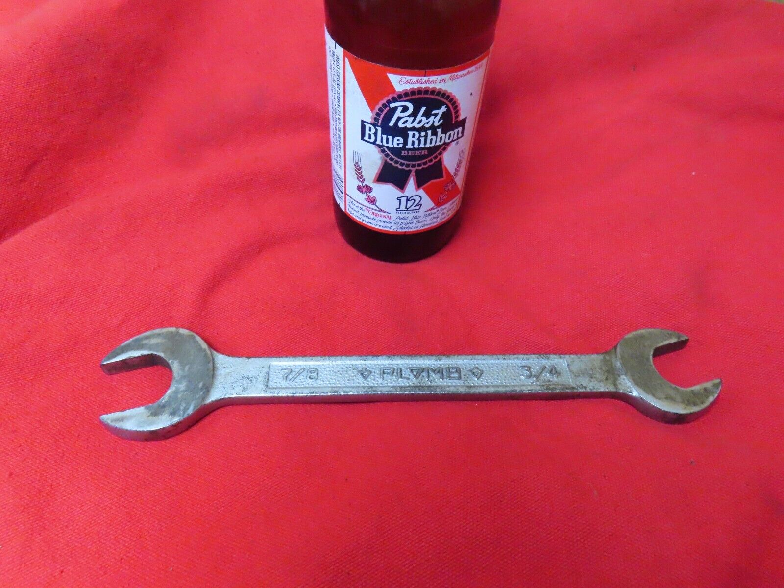 Plomb 3039 Open End Wrench,3/4x7/8 Raised letters,pebble~AVG+🤠🤠🤠PL7.2.24