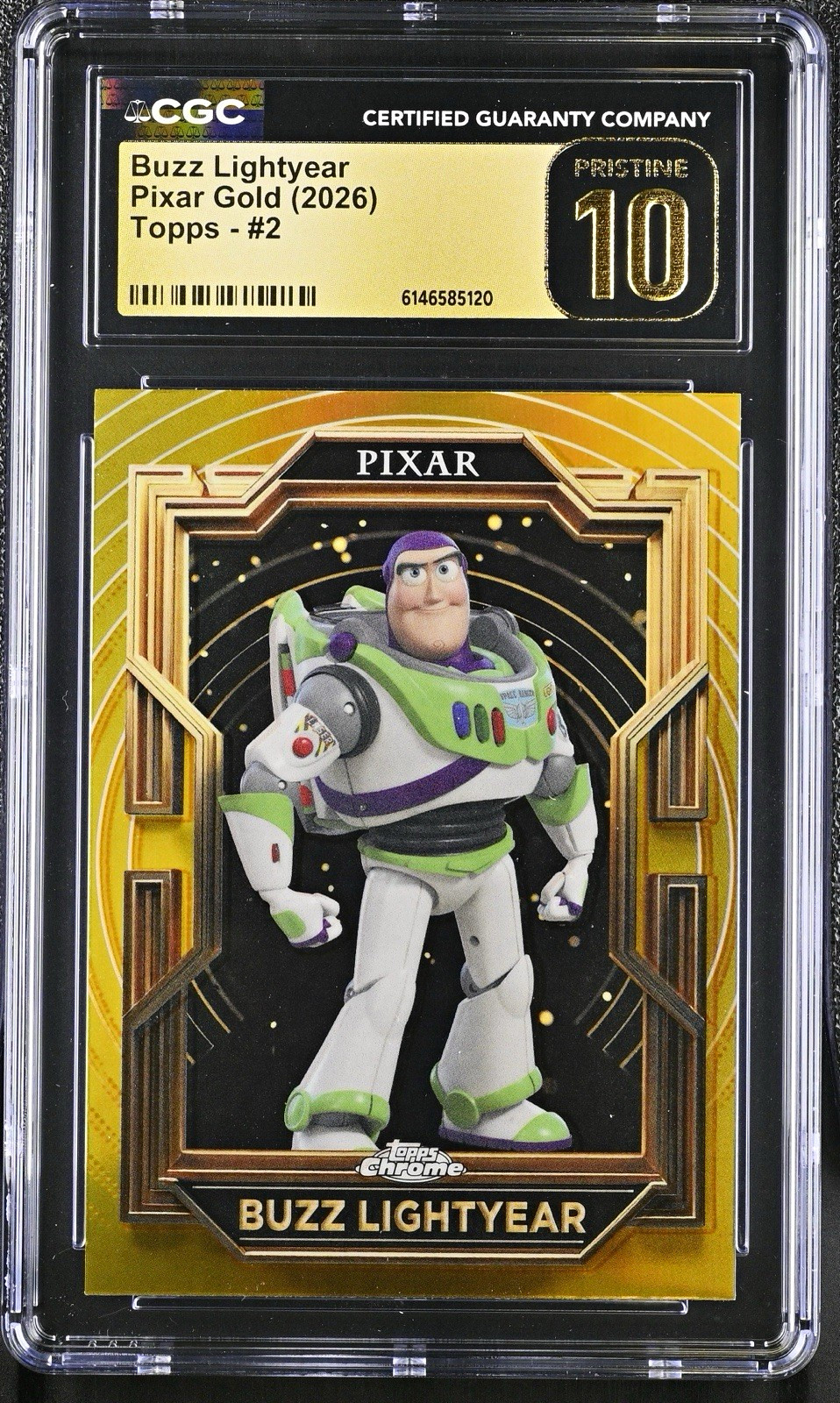 Topps Pixar Gold (2026) Buzz Lightyear Toy Story #2 CGC Pristine 10 (POP 1)