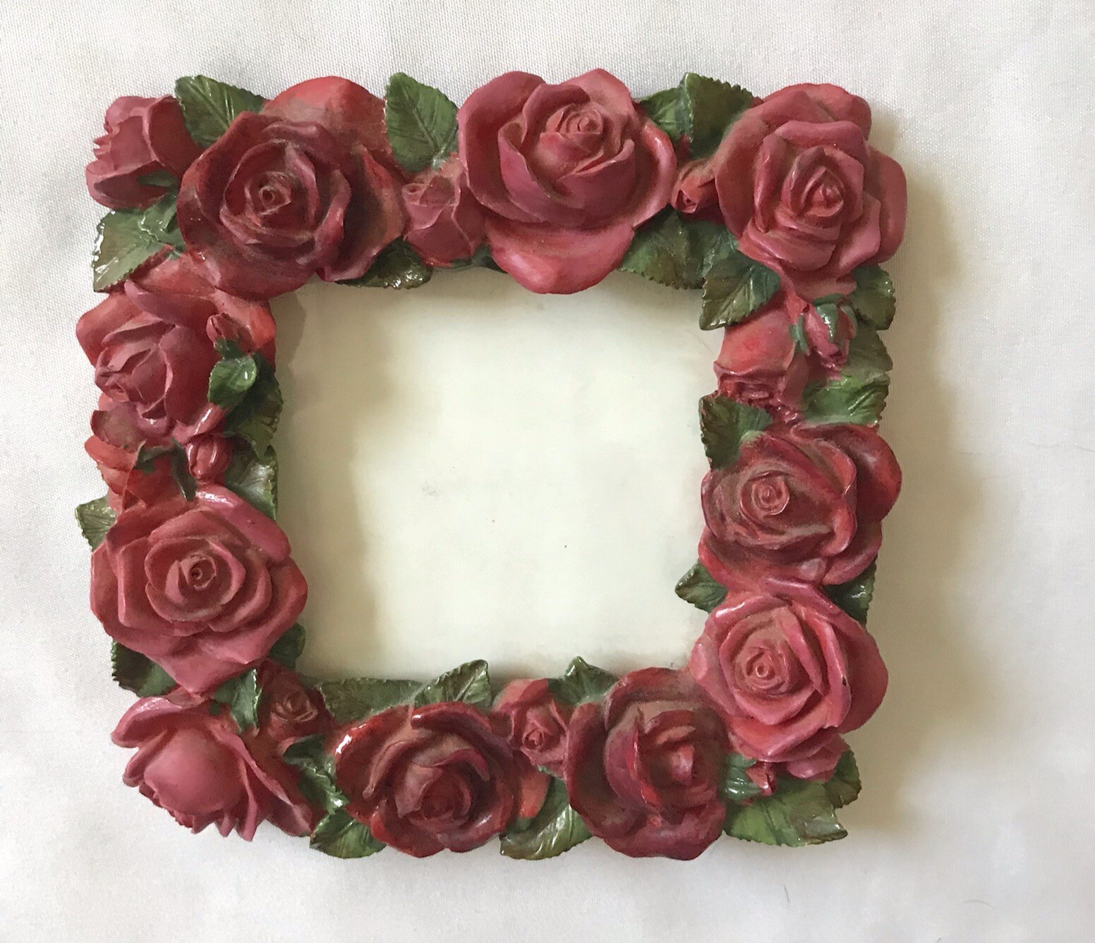 Vintage Y2K 00s Lady Jane Ltd Rose Floral Frame 3.5 x3.5 Shabby Chic Romantic 3D Vintage Y2K 00s Lady Jane Ltd Rose Floral Frame 3.5 x3.5 Shabby Chic Romantic 3D