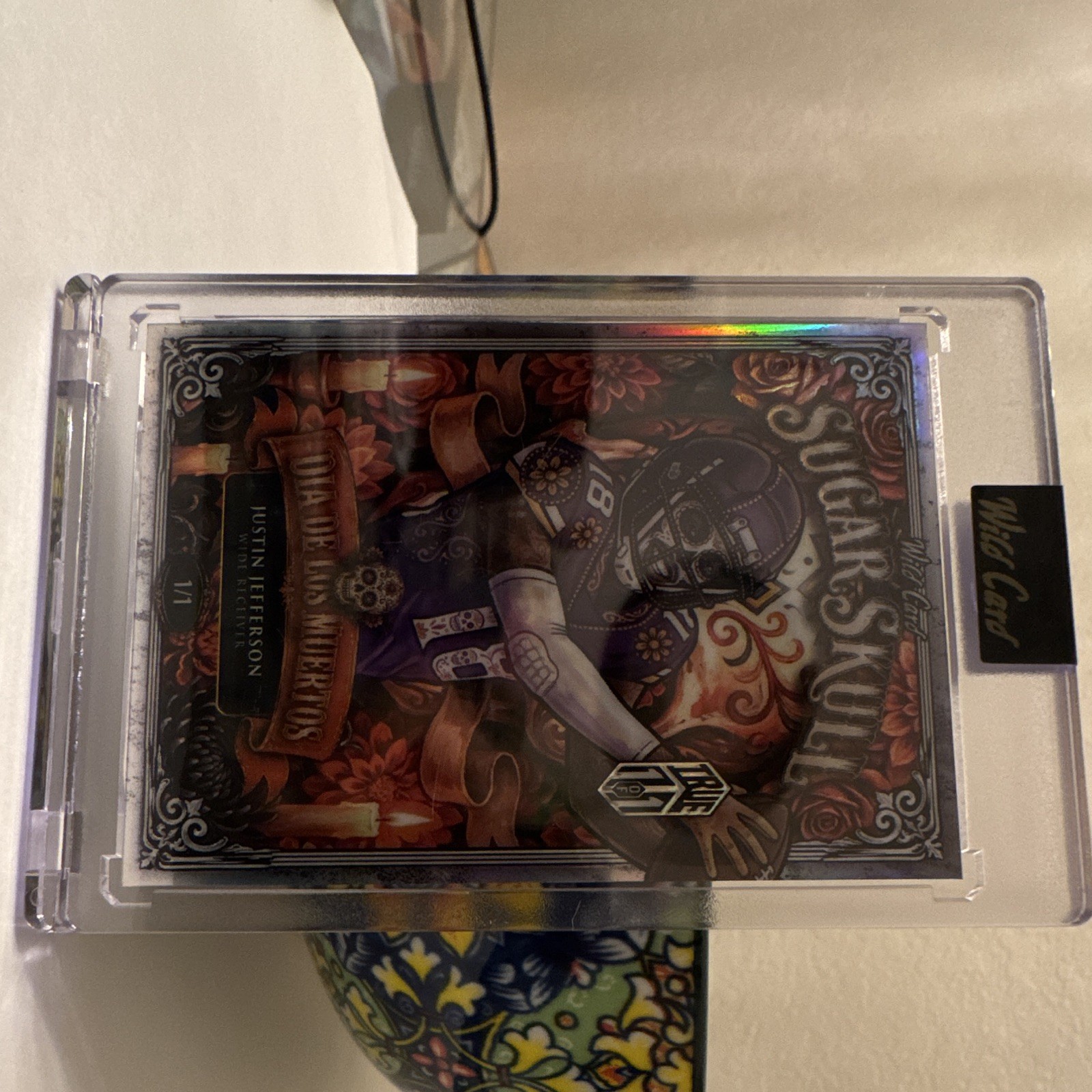 Wild Card 2020 Studio Sugar Skull Dia de Los Muertos #11 Justin Jefferson AP