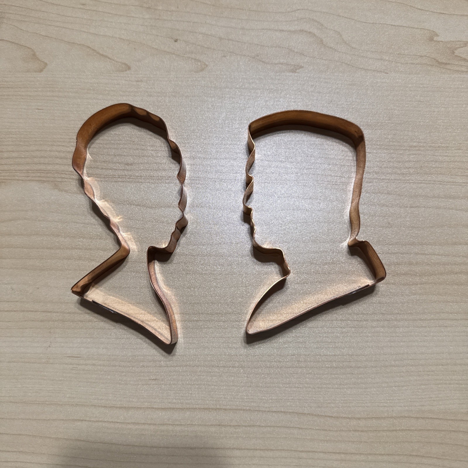 Halloween Copper Cookie Cutters - Frankenstein and His Bride