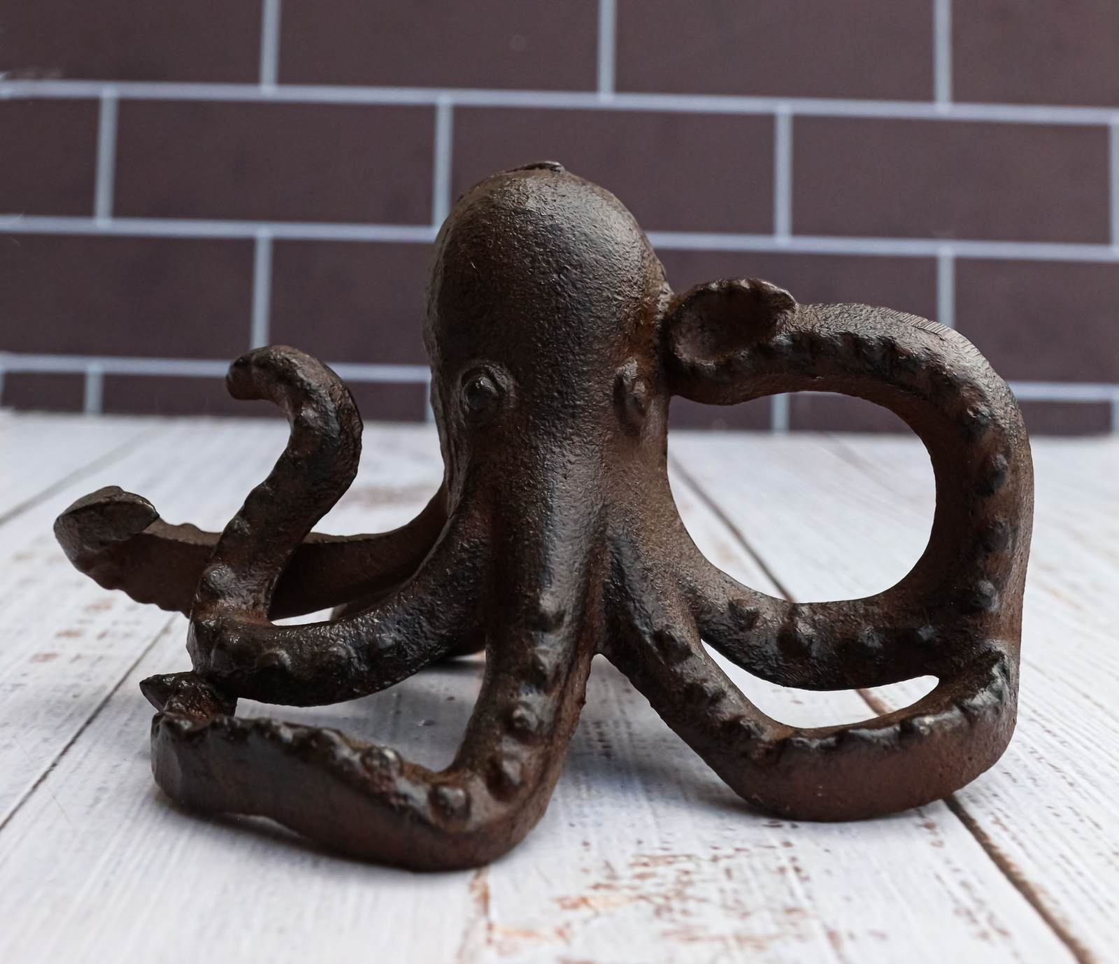 Cast Iron Nautical Sea Octopus Kraken Decorative Paperweight Figurine 5.25