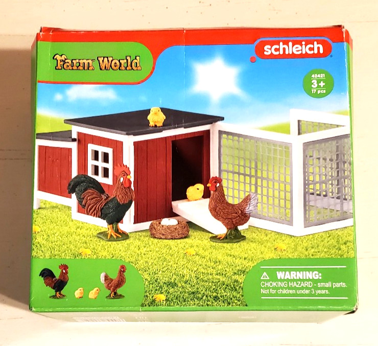 Schleich Farm World Chicken & Rooster Coop , 42421 - NEW IN BOX Schleich Farm World Chicken & Rooster Coop , 42421 - NEW IN BOX