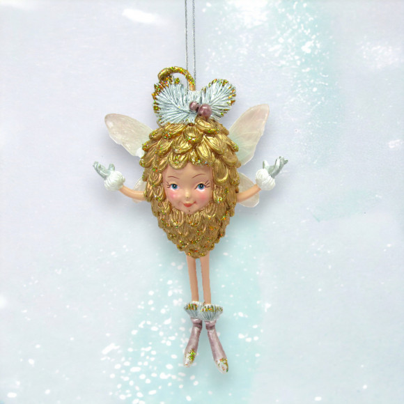 Fairy in Pinecone Ornaments Christmas Decor