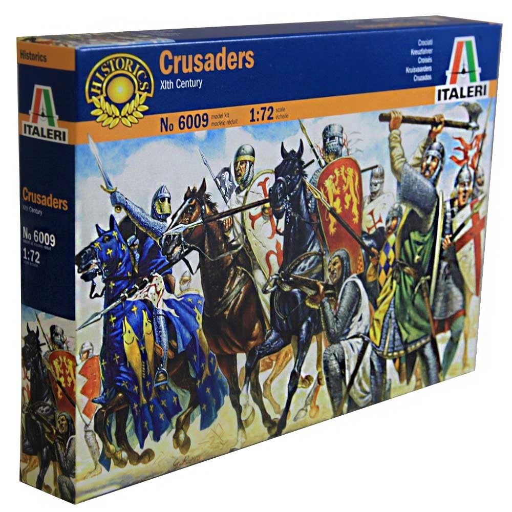 Italeri 11th Century Crusaders - 1/72 Plastic Model Soldier Kit, White