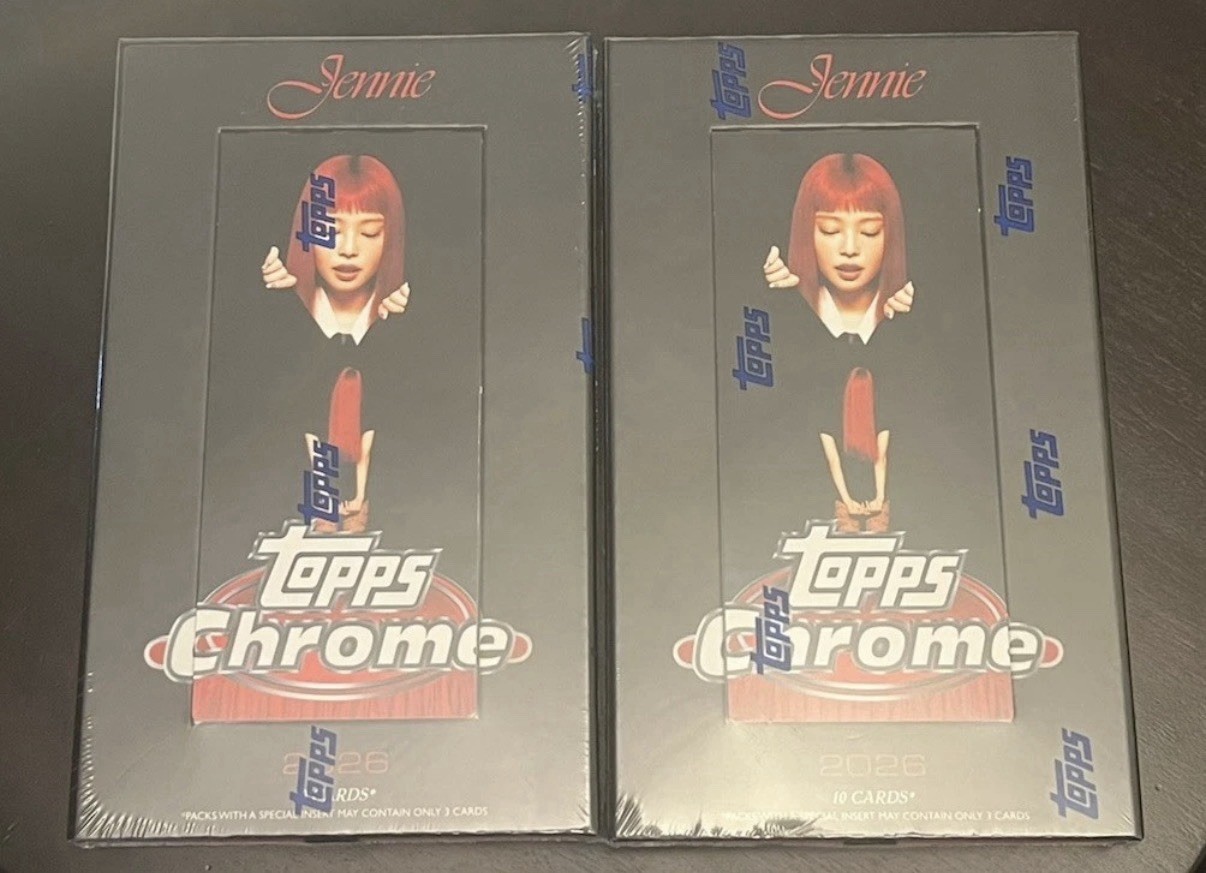 2026 Topps Chrome x Jennie Sealed Hobby Boxes Brand New Lot x2 KPop