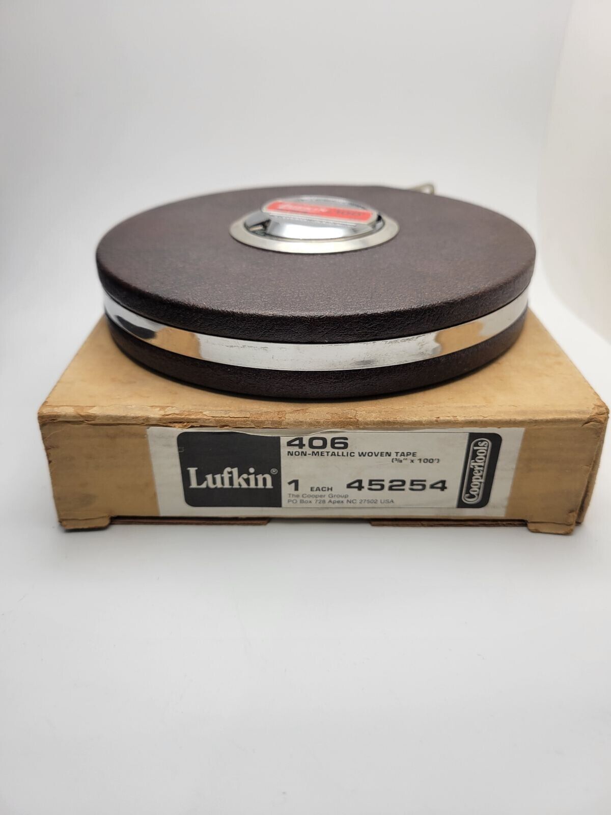 Vtg LUFKIN Cooper USA 406 Hi-Line Woven Tape Non-Metallic 5/8