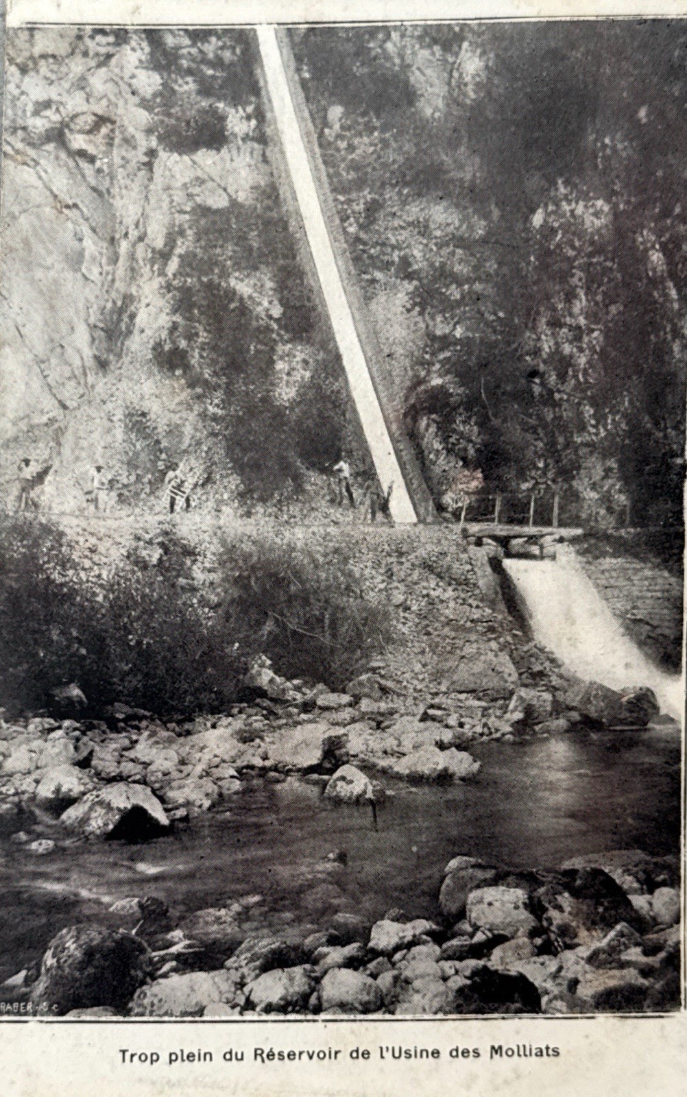 Postcard Postcard - Trop Plein Du Reservoir De L Usine Des Molliats 