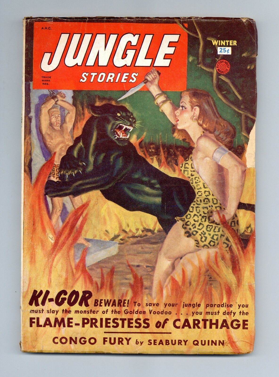 Jungle Stories Pulp 2nd Series Dec 1950 Vol. 5 #1 VG- 3.5