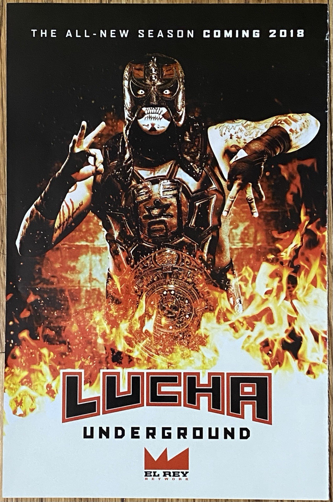 2018 LUCHA UNDERGROUND El Rey Network Promo PRINT AD WALL ART - Penta WWE