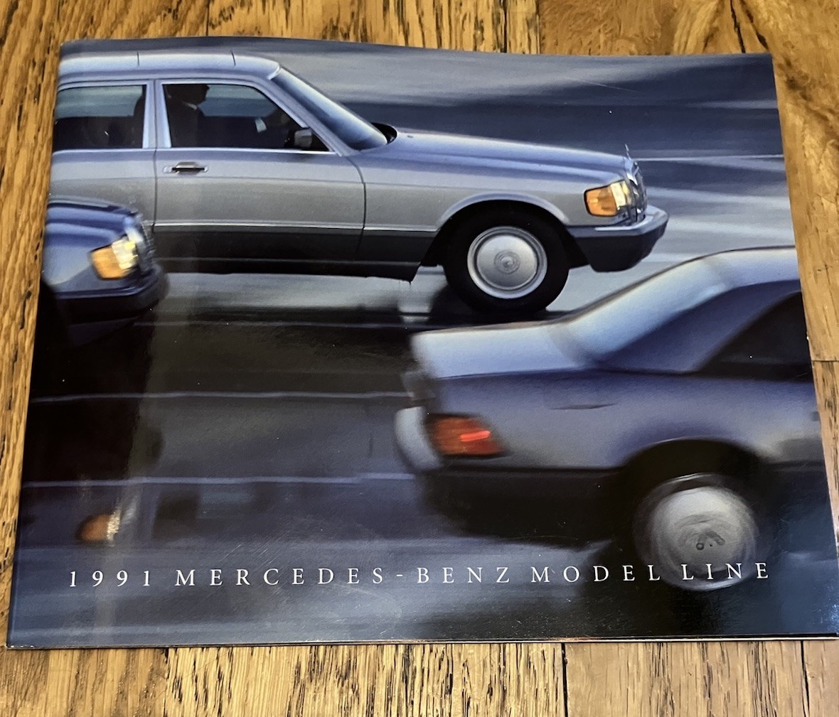 1991 Mercedes Benz Model Line Deluxe Sales Brochure Vintage Booklet Catalog