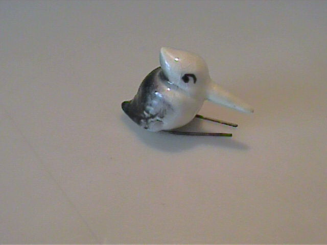 VINTAGE 1954 MINIATURE HAGEN RENAKER BABY WOODPECKER WITH WIRE LEGS