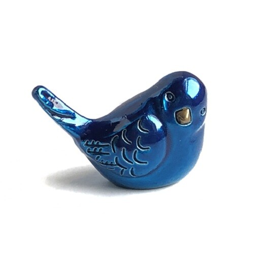 Ganz Bluebird of Happiness Charm Figurine with Story/Poem Card 1\