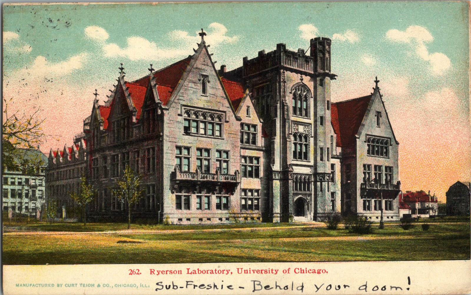 Vintage Chicago IL Postcard UofC University Ryerson Laboratory Vintage Chicago IL Postcard UofC University Ryerson Laboratory