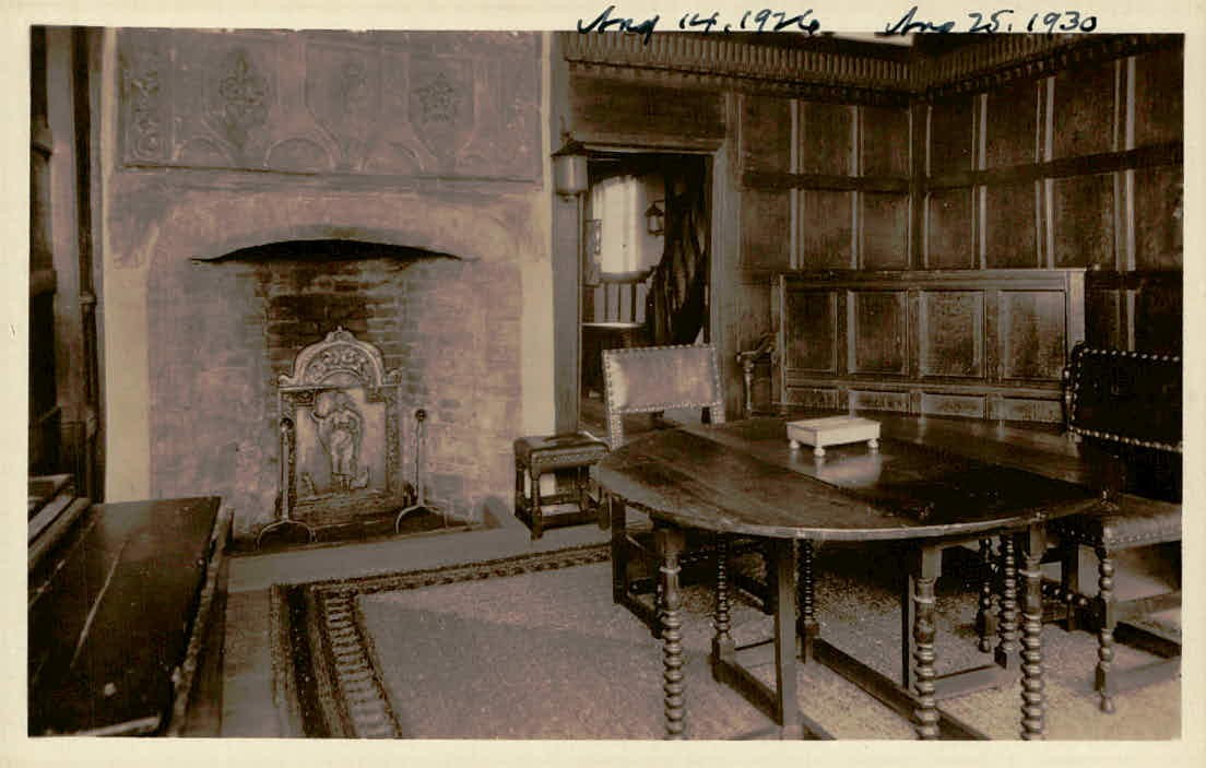 Stratford-on-Avon Harvard House Panelled Room Raphael Tuck RPPC Postcard